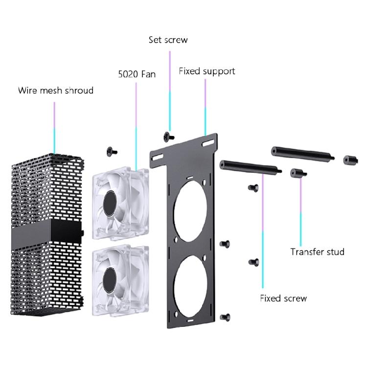 Upgrades LED Lighting Memory Coolers, Metal ARGB Memory Heatsink for Optimals Performances in Intensive Use Components