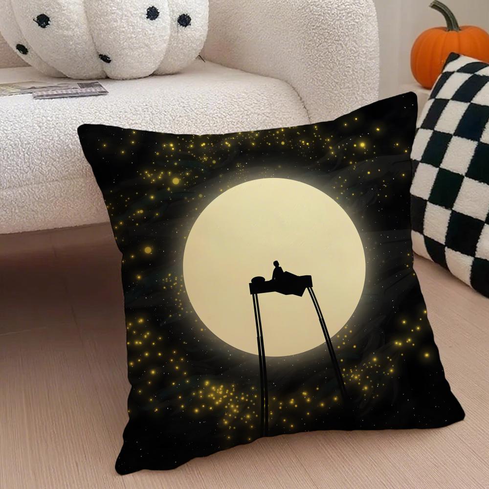 Dreamy Fresh O-Owl City Music Fashion Cushion Cover Throw Pillow Cover Hidden Button Durable Polyester Chair Cushion