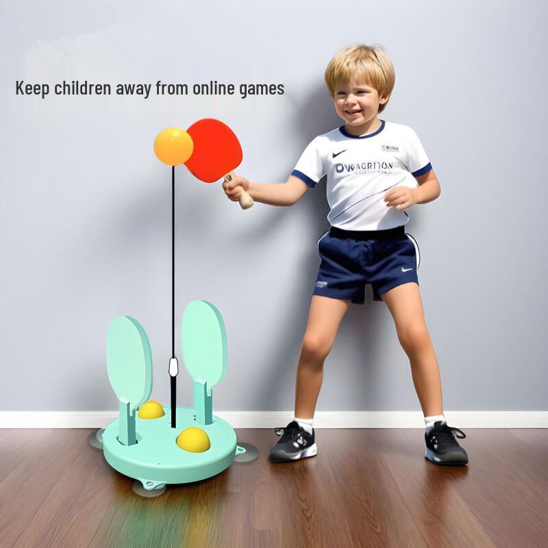 WEZHO Kids Indoor Table Tennis Trainer Set