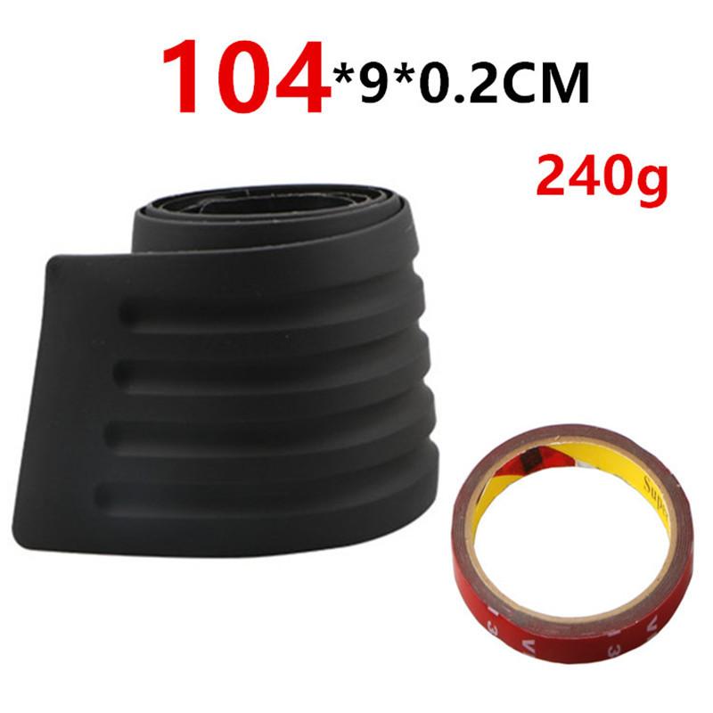 Universal 104*9cm Car Trunk Door Sill Plate Protector Rear Bumper Guard Rubber Mouldings Anti-collision Scratch Rubber Strip