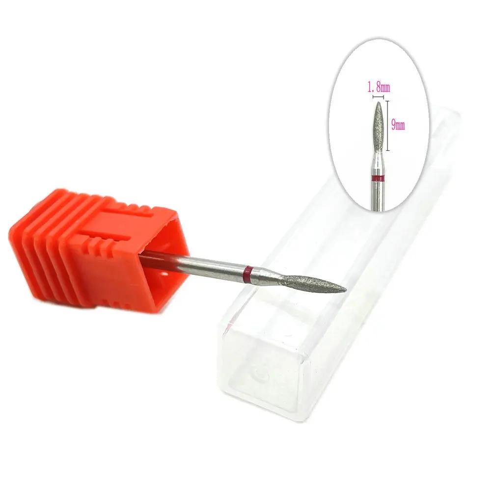 20pcs Diamond Nail Drill Milling Cutter for Manicure Rotary Bits Cuticle Clean Accessory Dental Diamond Burs Polisher 2.35mm
