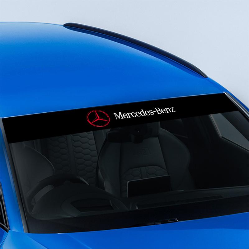 Car Windshield Sticker Fashion Sport Decals Decoration Sticker For Mercedes-Benz AMG C500 C200 C300  B C E GLA CLA GLK GL GLE W204 W205 W203 W211 W213