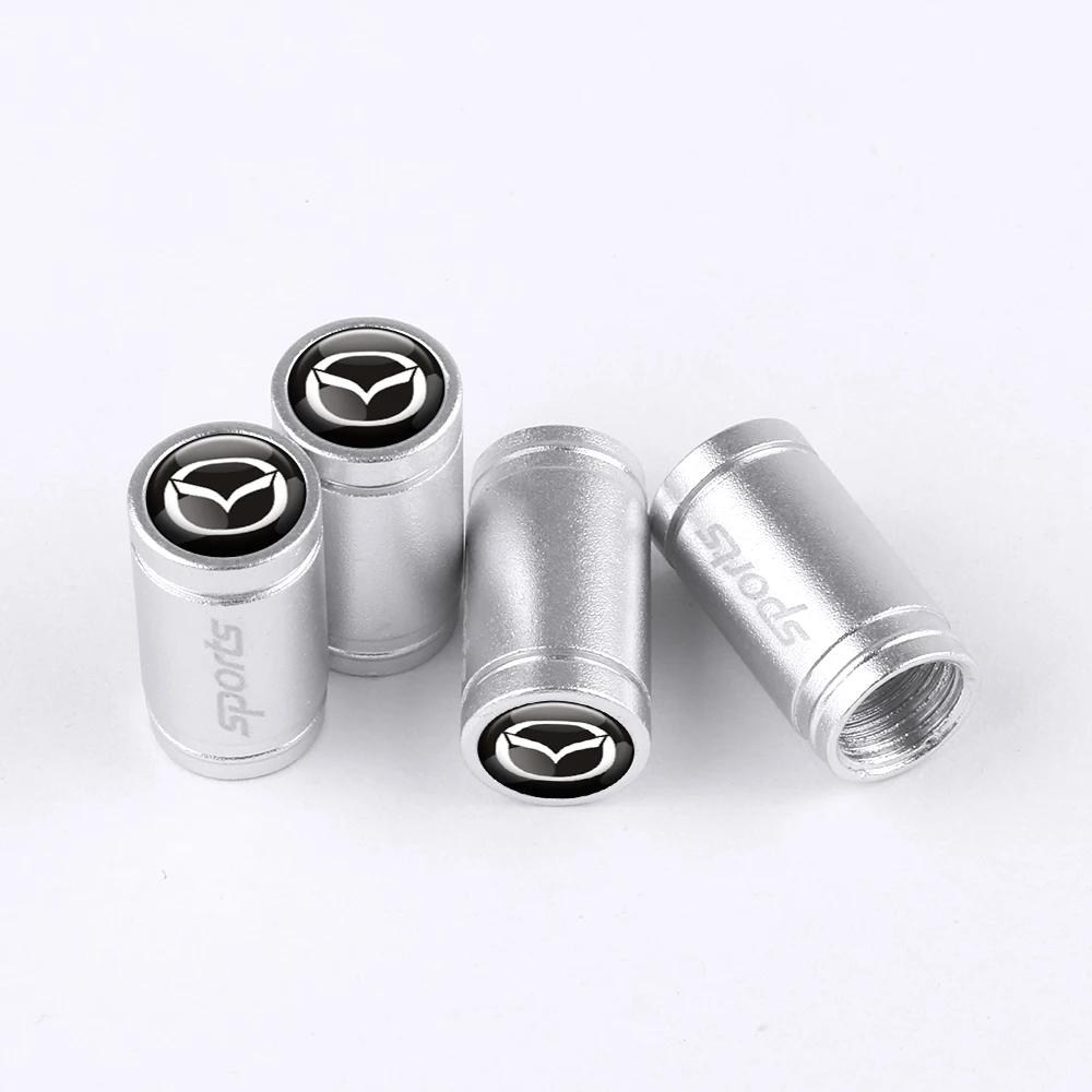 4PCS Metal Car Wheel Tire Valve Caps Tyre Rim Stem Covers for Mazda 3 Mazda 6 CX-5 FF16 l1