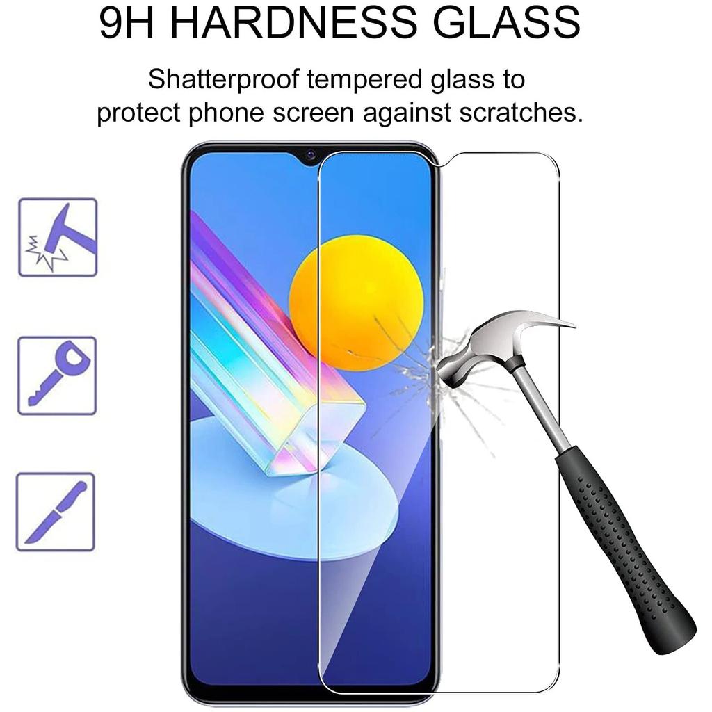 4Pcs Tempered Glass For Vivo Y21 Screen Protector Glass Film