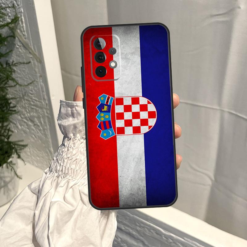 Croatia Flag Case For Samsung Galaxy A56 A36 A16 A06 A54 A34 A14 A13 A53 A12 A22 A32 A52 A35 A15 A55 A17