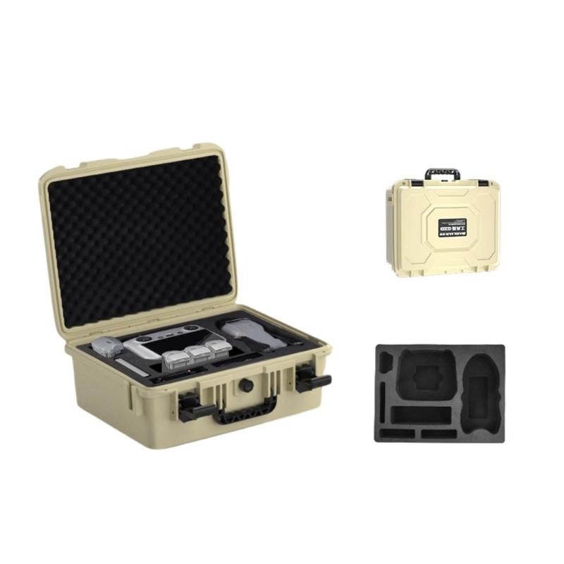 

Portable Strengthened Plastic Tool Box Packaging Box Camera Equipment Instrument Protection Storage Case for Air 3 жёлтый