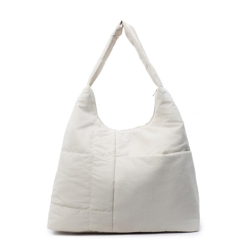 Large capacity lightweight underarm shoulder bag 2025 new cloth simple handbag literary and versatile student tote bag