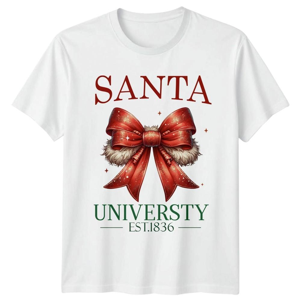 Santa Universty Est1836 Christmas Holidays Graphic Unisexs TShirt Unisexs Tee S