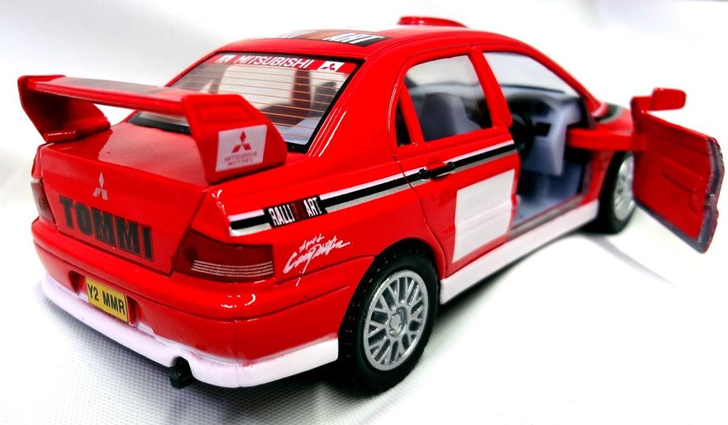Kinsmart Mitsubishi Lancer Evolution Red Car Pull-Back