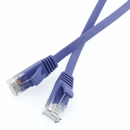 Horlick LAN Cable UTP Category 6A Flat 3m Purple LC30-507FB