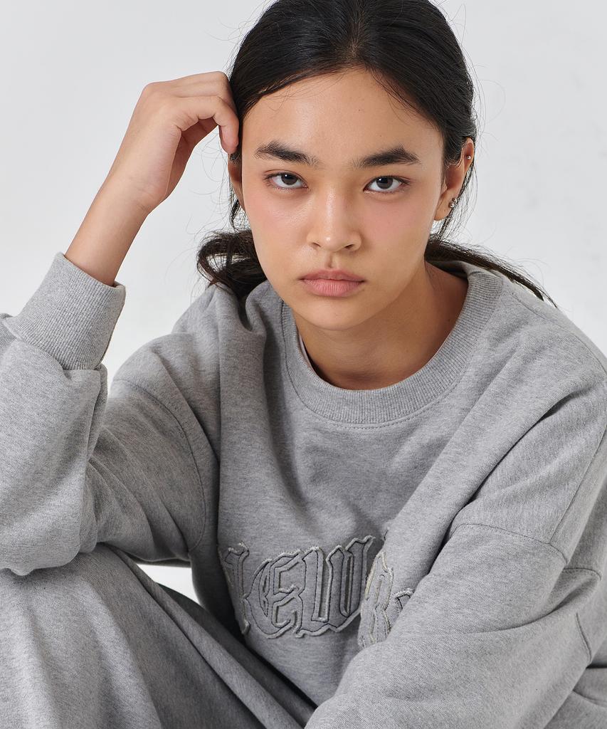 PAPERBOY Women'S New York Applique Sweatshirt - Oatmeal