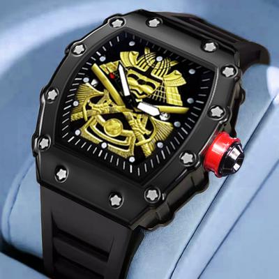 Watch Fashion Sports Quartz Watch Large Dial Men's Watch Luminous Waterproof Samurai Men's Watch
