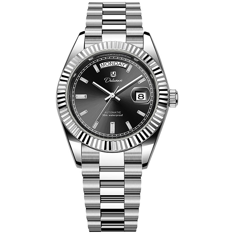 Luxury Original Automatic Mechanical Men's Watch Luminous Waterproof Week Date Wristwatch Stainless Steel Men Watches
