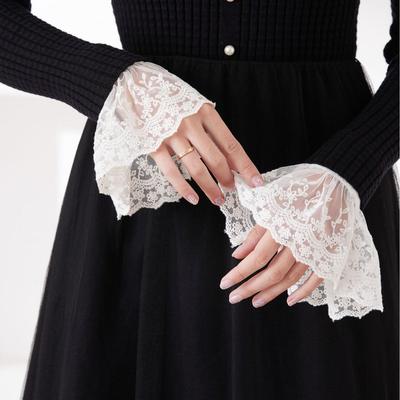 Korean Fairy Lace Decorative False Sleeves for Dresses - Women's Sweet Accessory