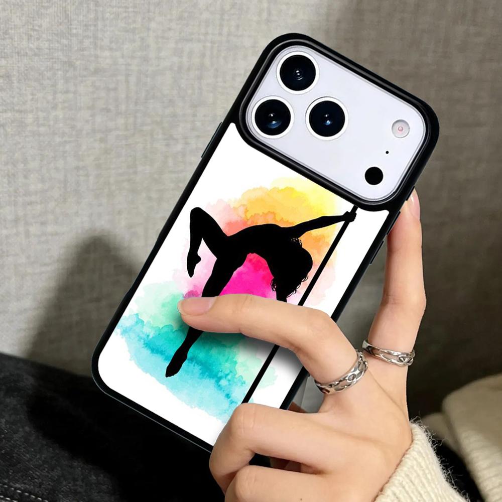 Capa Case for iPhone 17 Air 16 Pro Max 15 Plus 11 13 Mini 14 12 Back Phone Cover Pole Dancer Dancing