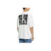 Calvin Klein Letter Print Loose Short Sleeve T-Shirt Unisex tops White J400212-YAF