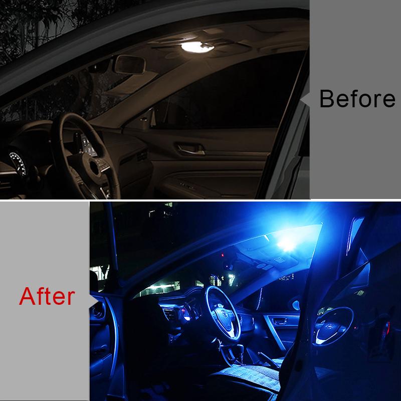 For Peugeot 3008 II SUV 2016 2017 2018   14pcs Car LED Lights Interior Reading Bulb Dome Lamp Trunk Lights Accessories