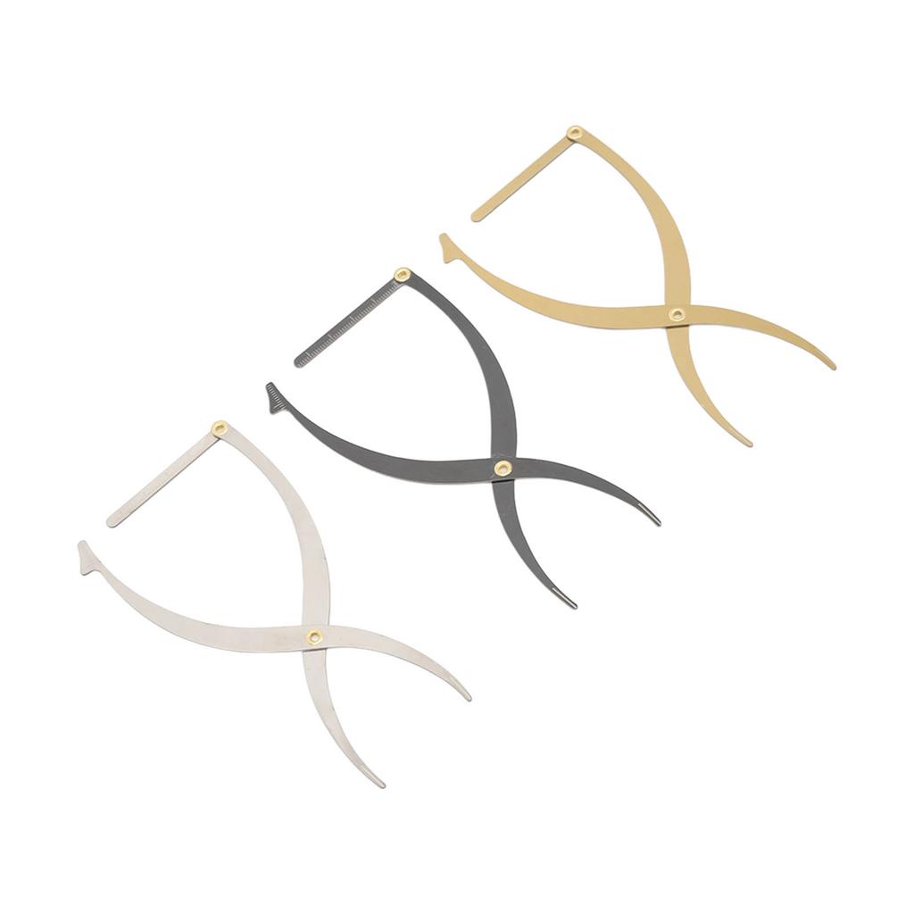 3 Stück Augenbrauen Schablone Microblading Lineal Skala 3 Punkt Positionierung Semi Permanent Edelstahl