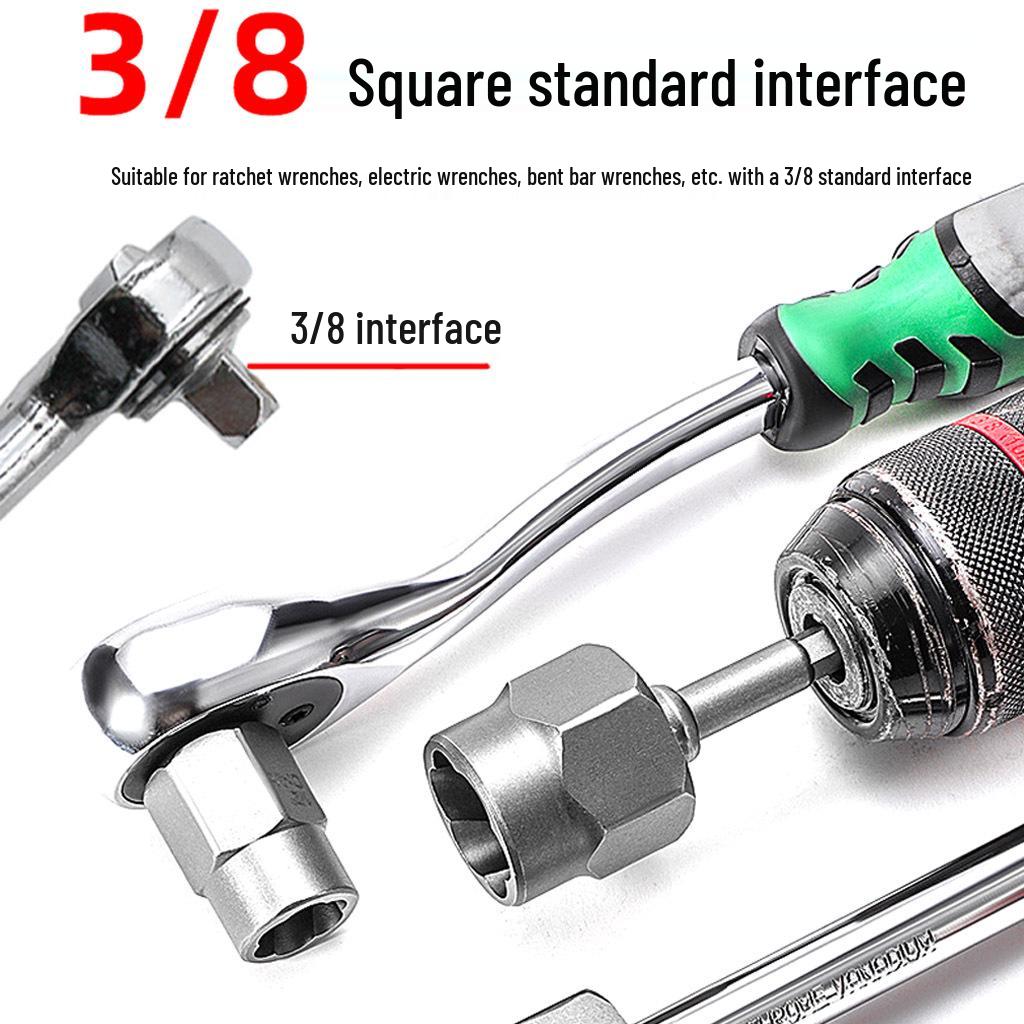 High Torque Wear-Resistant Reverse Thread Nut Extractor Set for Rusted or Damaged Nuts
