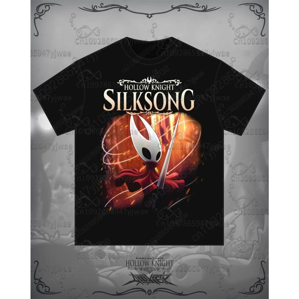 Fashion Men and Women's T-shirt Hollow Knight Print T-shirt Loose Short Sleeve Tops Summer Casual Round Neck Kids Tees Clothing