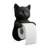 Wall Mount Toilet Paper Roll Holder Decorative Cat Shape Paper Stand Funny Animal Roll Storage Rack Kitchen and Bathroom Use