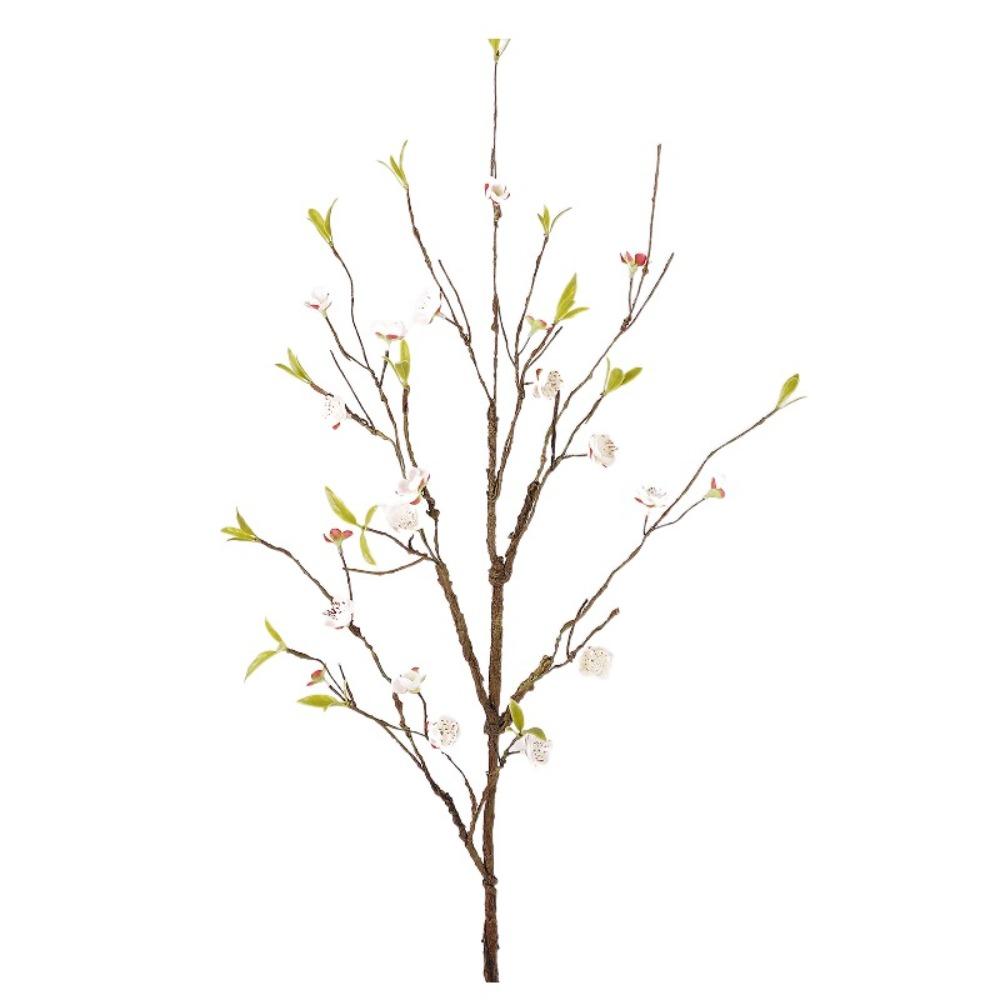 

Пластиковая имитация шелка цветущая слива элегантный искусственный цветок декор для гостиной белый