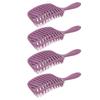 4 Pcs Massage Hair Brush Detangling Vent Detangler Brush Curved Wet Hair Brush for Salon Daily Use