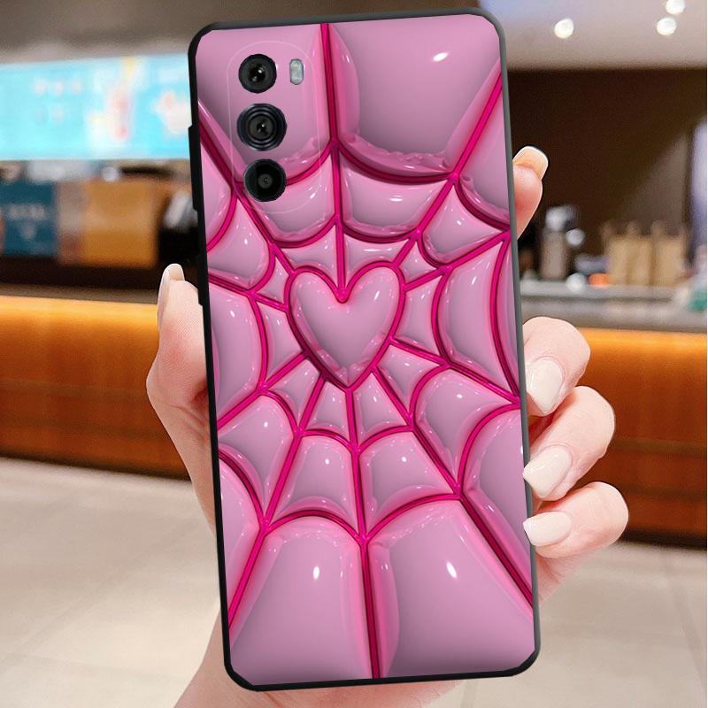 Phone Case For Motorola Edge 50 40 Pro 60 50 40 30 Ultra Neo Fusion Moto G Play G Stylus G Power G Love Pink Heart