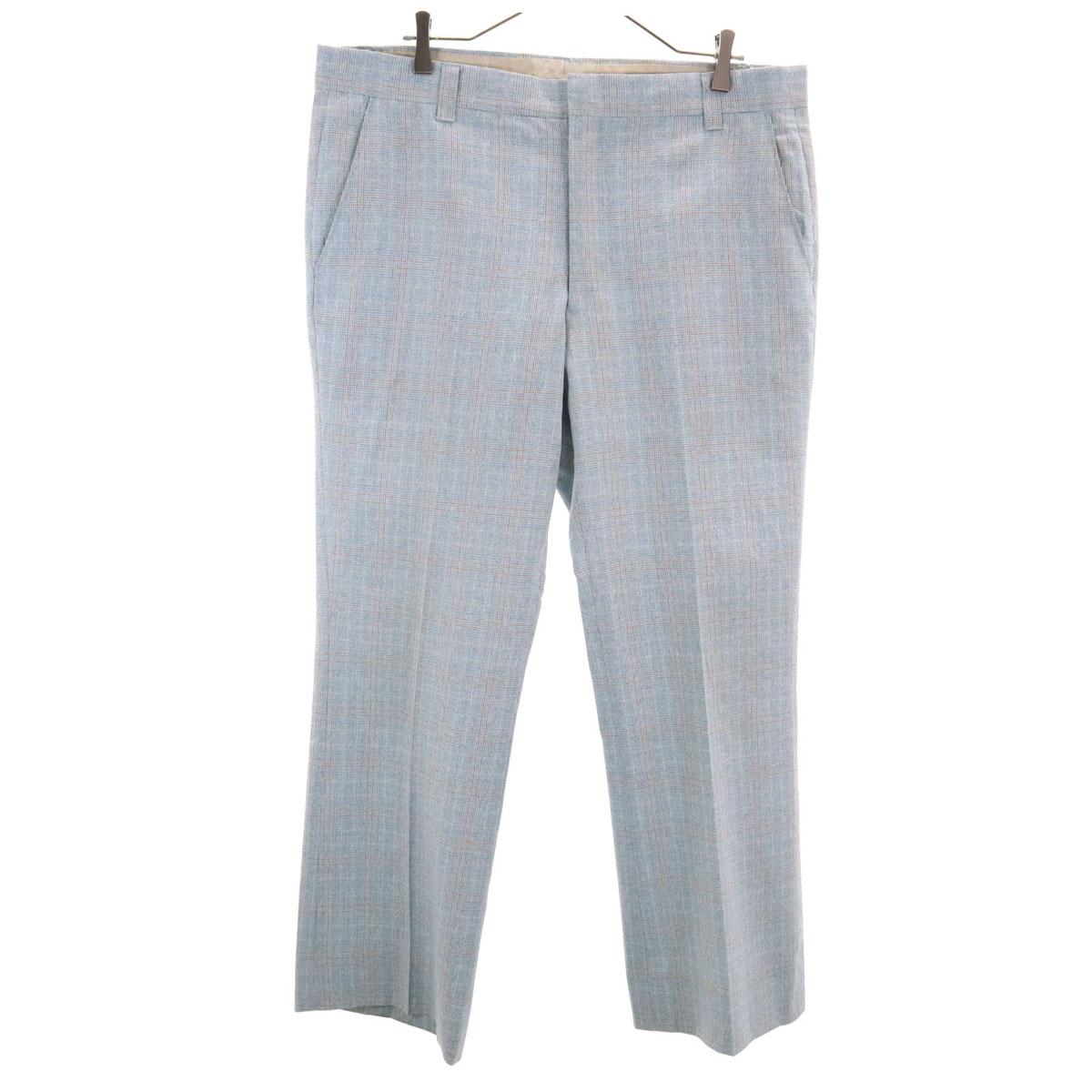 

ВИНТАЖНЫЕ 70-е 80-е Брюки Rocket Talon в клетку синие мужские б/у