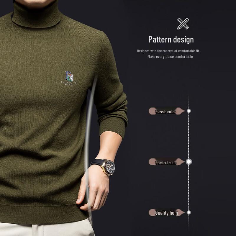 TUCANO Men's Warm Turtleneck Knit Sweater