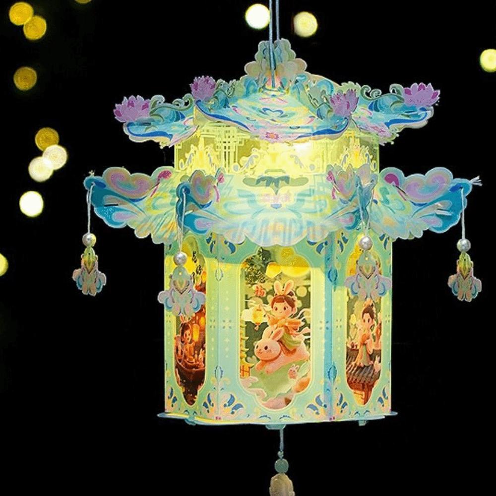 PVC Mid-Autumn Festival Lantern Glowing Luminous Lantern Bunny Lantern Kit  Wedding Decor