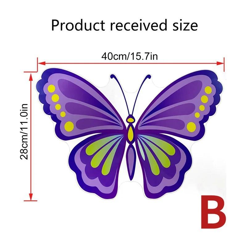 

3D бабочка настенная наклейка домашний декор большие бабочки наклейки для гостиной детская спальня девочка день рождения украшения B
