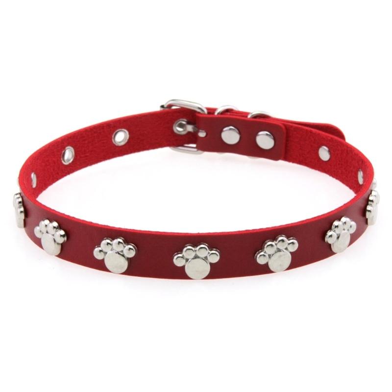 Stylish PU Leather Paws Design Choker Necklace With Metal Hardware For Everyday Wear Party Outfits Costume Accessories