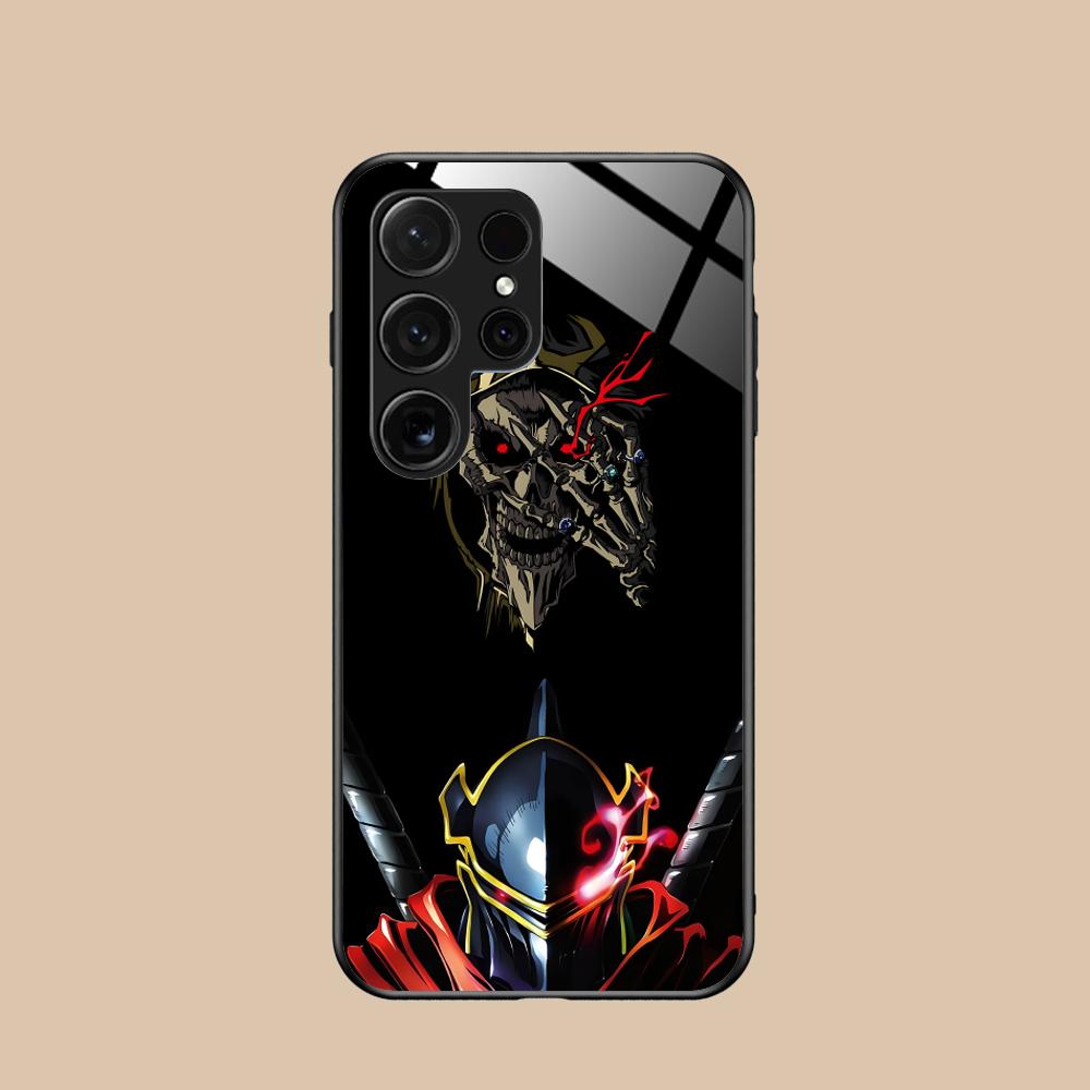 Overlord Ainz Ooal Gown Phone Case for Samsung Galaxy S25 S24 S23 S22 S21 S20 Note20 Plus FE Ultra Glass Colorful Cover Cover