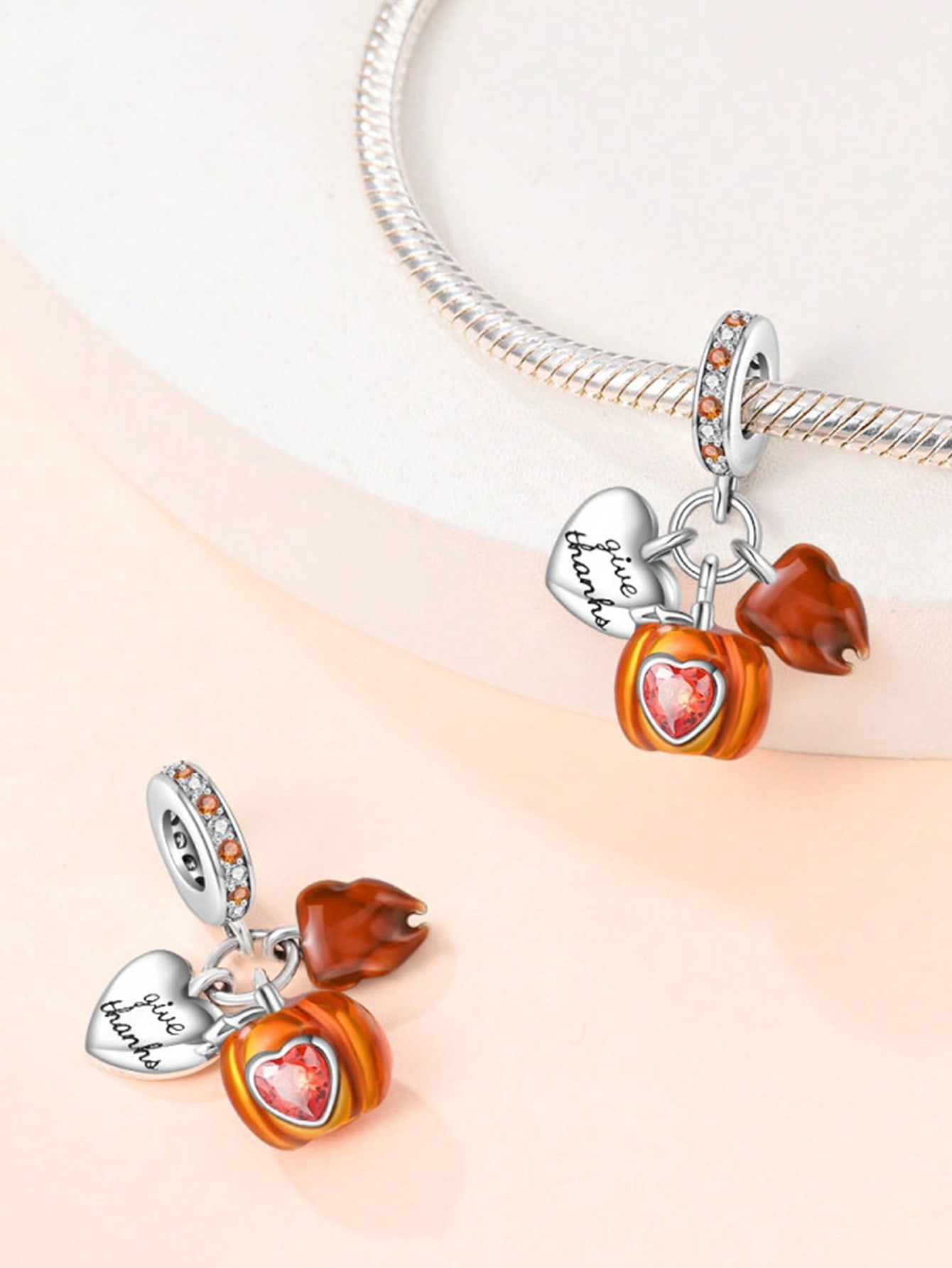 

Charm Bead Components Plata Thanksgiving Turkey Bread Wheat Bead Components Charm Bead Component Copper Metal Plated Compatible With Charm Bead