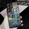 G-Geometry Dash Game Phone Case For Samsung A25 A13 A33 5G A54 A36 A35 A56 A52 A14 Shockproof Glass Cover
