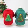 Dog Clothing Cartoon Pet Jacket Garment Kitten Puppy Warm Jacket New Winter Sweaters New Year Pets Apparel Supplies Christmas