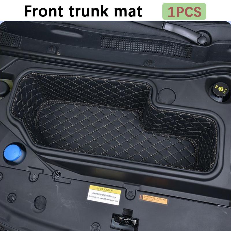 Car Front Trunk Mat For Dongfeng Box Nammi 01 2024 2025 2026 Anti-Scratch Trunk Cargo Organizer Storage Pad Leather Accessories