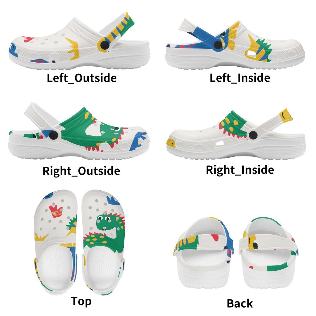 Casual Printed EVA Clogs Adult Unisex Ventilated Lightweight Slip On Casual Shoes Soft Sole Summer Sandals Daily Leisure Wear