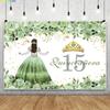Quinceanera 15th Birthday Backdrop Girl Boy 15 Years Old Glitter Gold Balloon Fifteen Party Decoration Photo Background Props