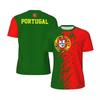 Cool 3D Geprint Portugal T-shirt Voor Heren Zomer Voetbal T-shirt Sport Hardlopen Fitness T-shirt Streetwear Korte Mouwen Tee
