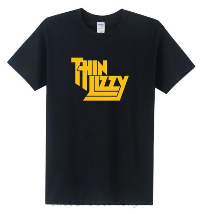 

2025 Heavy Metal Rock Band Thin Lizzy T Shirt Men Tops Music Singer Tshirt Short Sleeve Cotton Oneck Tee Top Clothes S