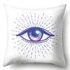 Buddha Head Eye Print Cushion Cover Case Buddhism Decorative Pillow Cover Polyester Home Hotel Car Decoration Pillowcase 45X45CM