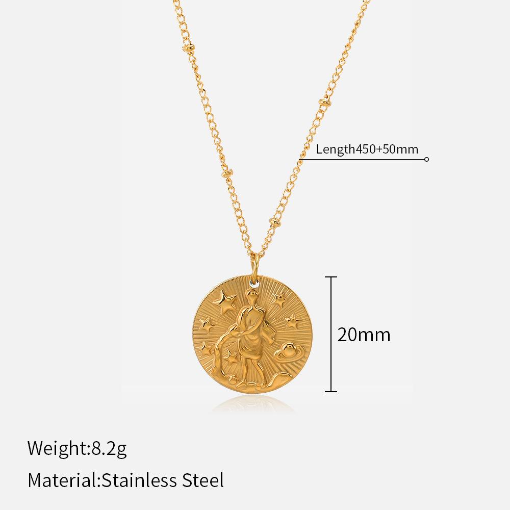 Moderne Sternbild-Anhänger-Halskette Minimalistisches Vielseitiges Kleines Design Schmuck