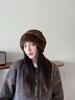 Women's Winter Plush Ear Protection Hat - Korean Style with Loose Fit for Big Head, Cold Protection & Slimming Effect