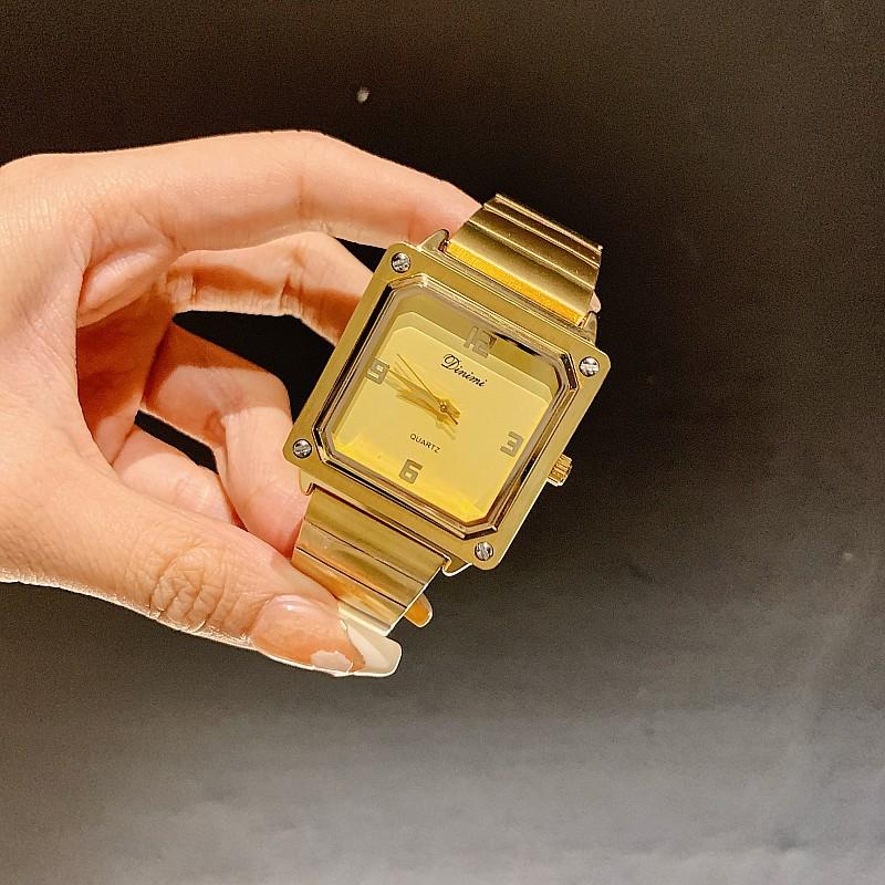 Fashion Light Luxury Women'S Watch Simple Square Temperament Silver Retro Watch Stainless Steel Strap Women'S Watch