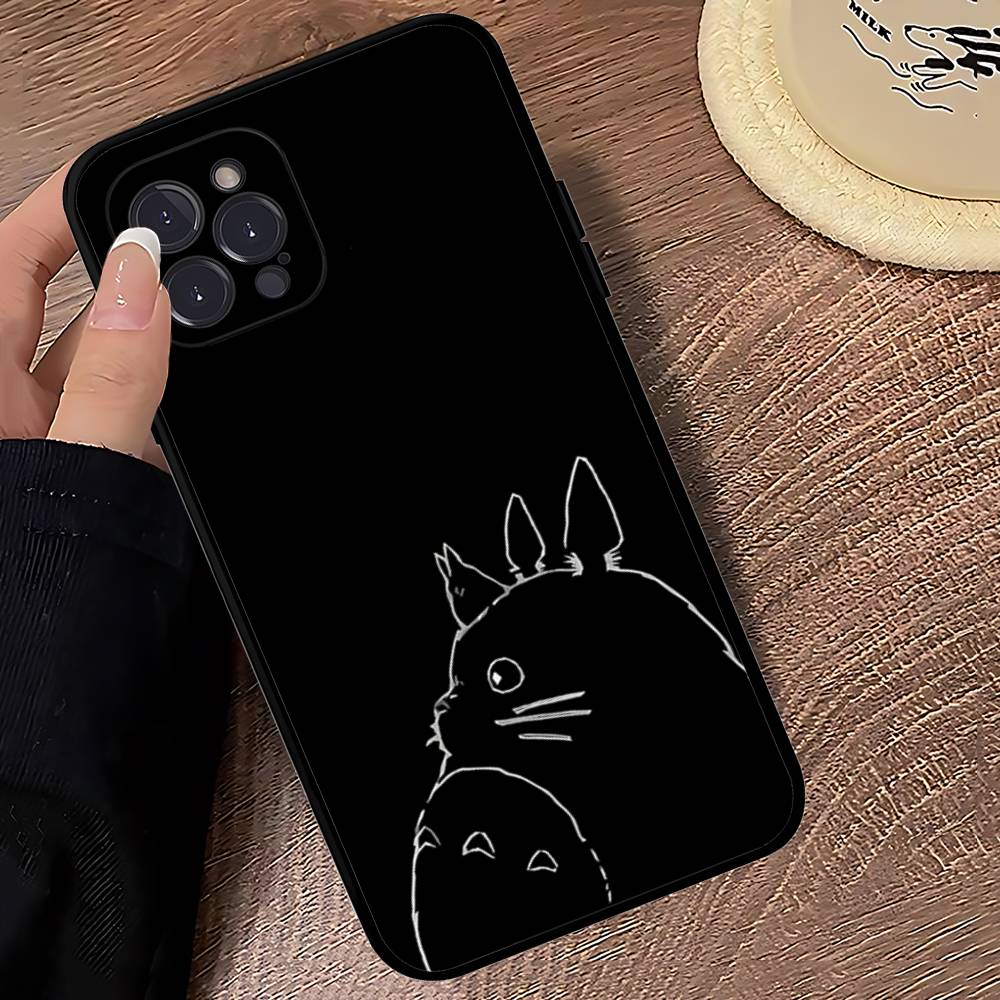 Cartoon Clear Case For-T-T-TotoroS Phone Case For Iphone 17 16 15 16e 14 13 12 11 Pro Max Plus Case Cover Coque