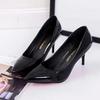 Fashion Women Shoes Pointed Toe Pumps Patent Leather Dress Red 8CM High Heels Boat Shoes Shadow Wedding  for Wedding Women