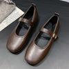 Módní boty žena 2025 Měkká podrážka Dámská obuv Univerzální Retro Pohodlné Mokasíny Šaty Léto Ploché Mary Janes Retro Denní nošení