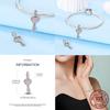 Original Hear Shape Dangle Chamrs 100% Copper Key And Lock Pendants Fit Bracelets Women Diy Jewelry Gift